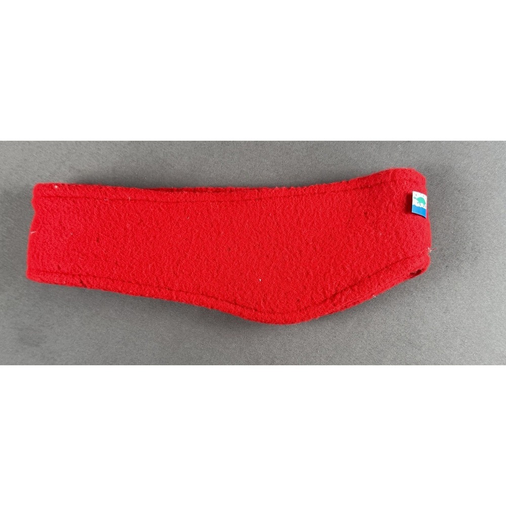 Vintage Turtle Fur Fleece Headband Red Made in Vermont USA Ski Ear Warmer